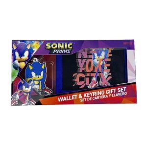 SET DE  CARTERA Y LLAVERO - SONIC
