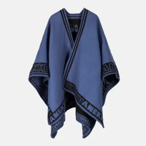 Poncho azul marino Shodō - ANEKKE