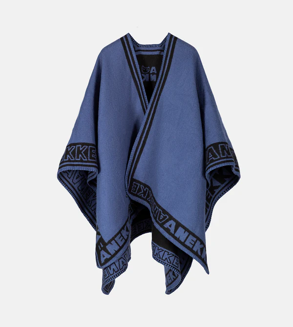 PONCHOA Poncho azul marino Shodō - ANEKKE
