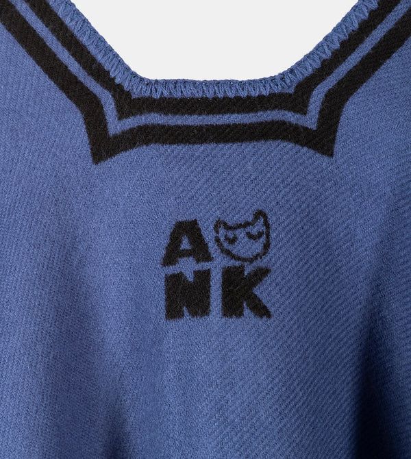 PONCHOA6 Poncho azul marino Shodō - ANEKKE