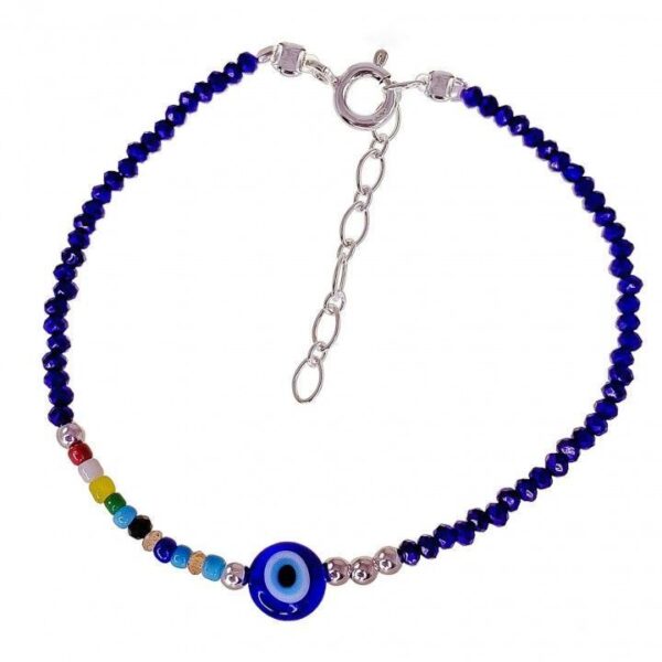 Pulsera ojo turco piedra color