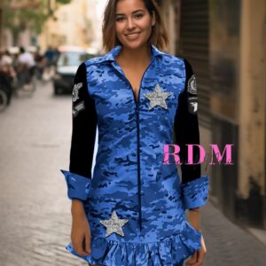Vestido Marine Valkiria Azul - Bikatelier