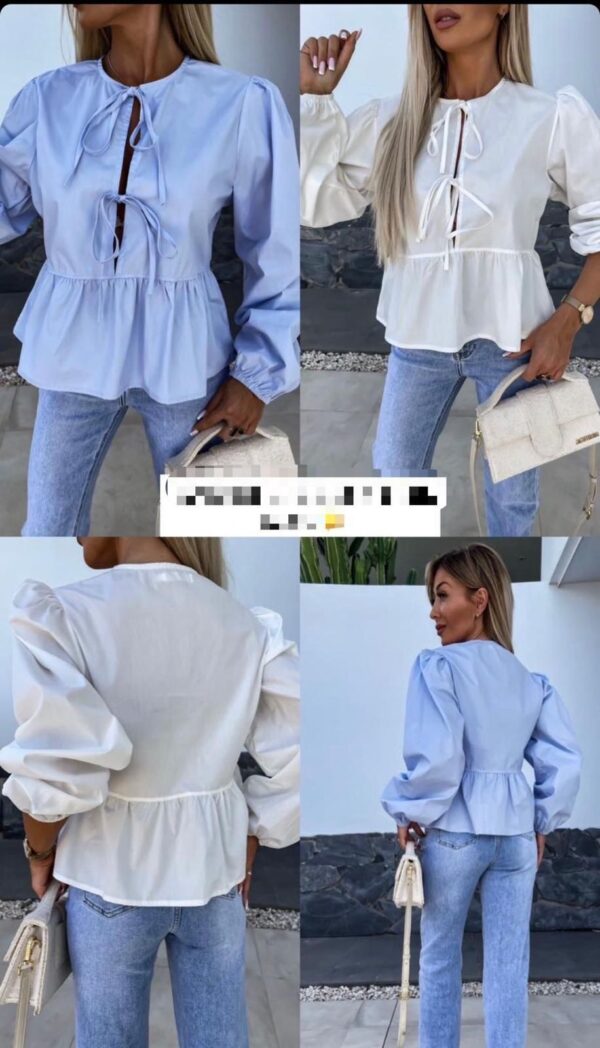 Blusa-lazos-delante Blusa lazos Paloma