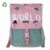 MOCHILA-ESCOLAR-SALUDOS-FRONTAL Mochila-Pizarra escolar Saludos - Pepita Viajera