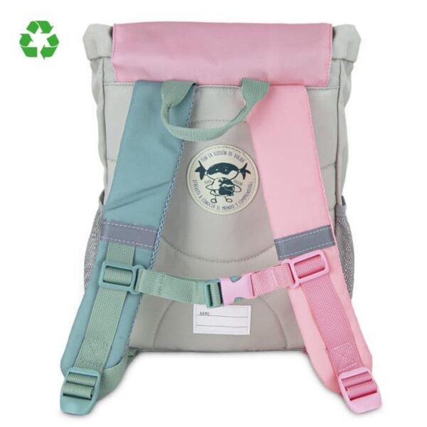 MOCHILA-ESCOLAR-SALUDOS-TRASERA Mochila-Pizarra escolar Saludos - Pepita Viajera