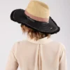 Sombrero rafia combinado - Anekke