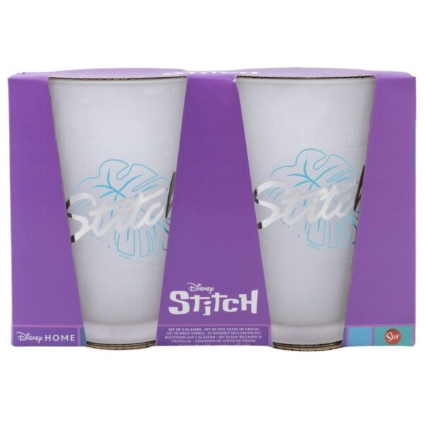 SET 2 VASOS CASUAL DE CRISTAL 490 ML STITCH