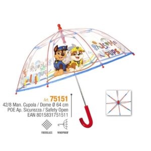 Paraguas infantil 42/8 manual POE Paw Patrol