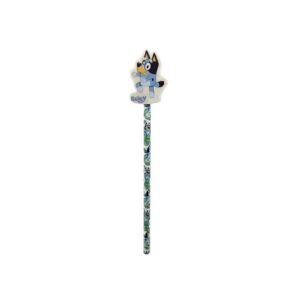 BLUEY LÁPIZ CON GOMA DECORADA