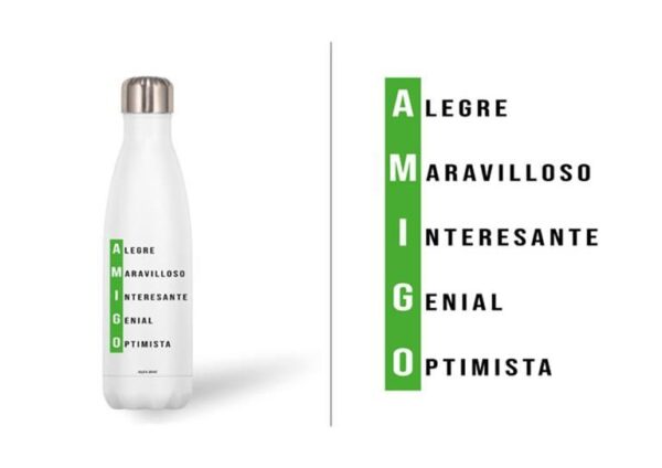 BOTELLA ACERO INOX 500 ML. AMIGO BOTELLA ACERO INOX 500 ML. AMIGO