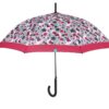 Paraguas mujer 61/8 aut. Flores antiviento microf.