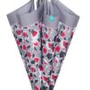 Paraguas mujer 61/8 aut. Flores antiviento microf.