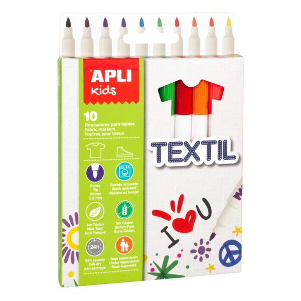 rotuladores-textil Rotuladores Textil 10 u. Apli kids