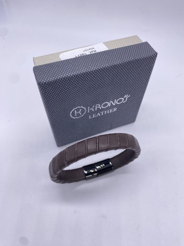 Pulsera hombre marrón Kronos