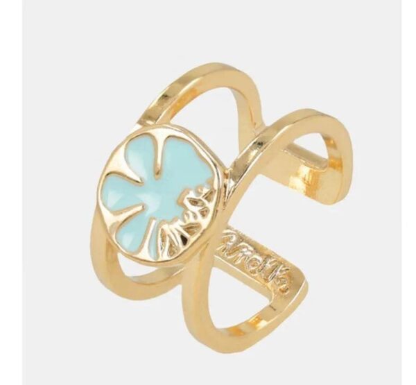 Anillo Doble con turquesa - Anekke