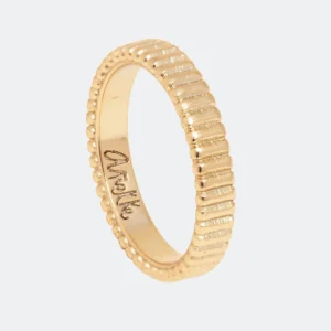 Anillo Textura dorado Anekke