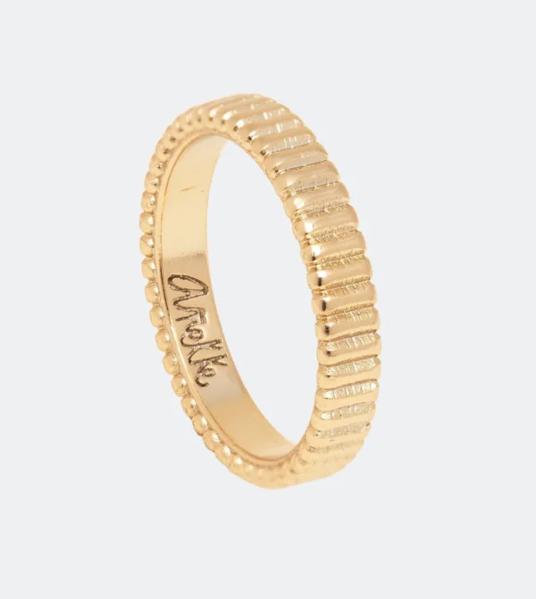 Anillo Textura dorado Anekke