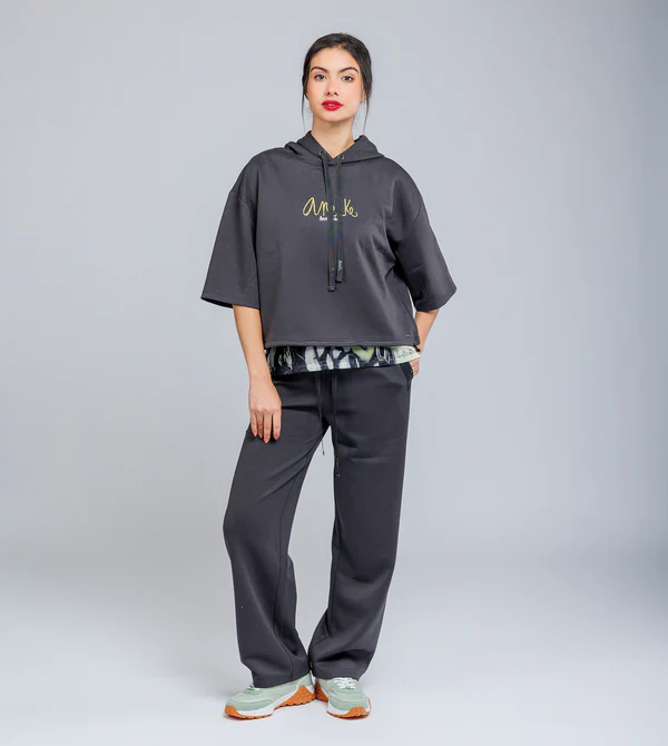 Sudadera con capucha gris - Anekke