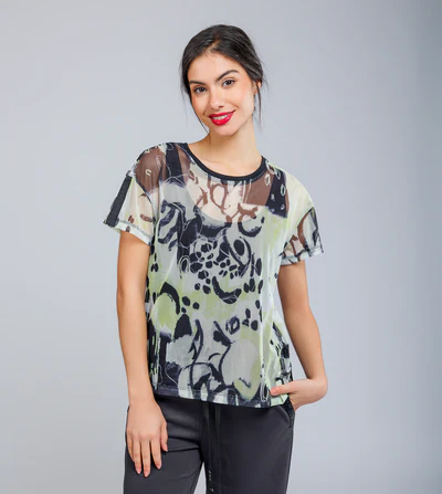 CAMISETA MANGA CORTA ESTAMPADA TOWANDA - Anekke