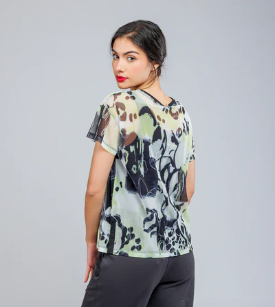 CAMISETA MANGA CORTA ESTAMPADA TOWANDA - Anekke