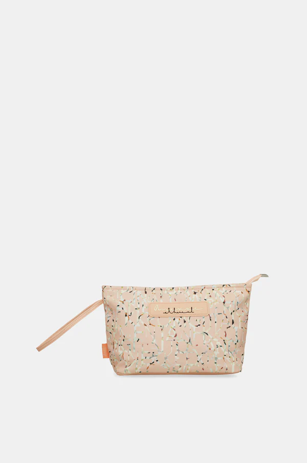 NECESER DE PLAYA GRANDE ESTAMPADO ROSA - Anekke