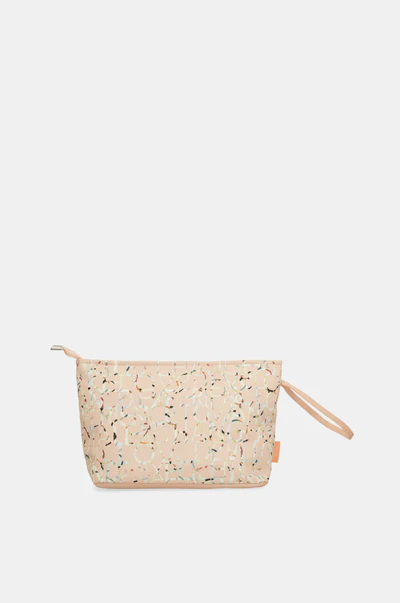 NECESER DE PLAYA GRANDE ESTAMPADO ROSA - Anekke