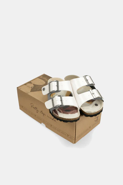 SANDALIAS BIO BLANCAS LUNARES - Anekke