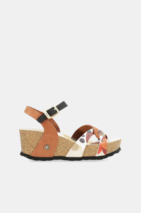 SANDALIAS CUÑA BIO TIRAS CUERO SANDALIAS CUÑA BIO TIRAS CUERO - Anekke