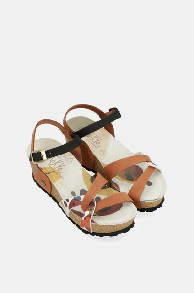 SANDALIAS CUÑA BIO TIRAS CUERO3 SANDALIAS CUÑA BIO TIRAS CUERO - Anekke