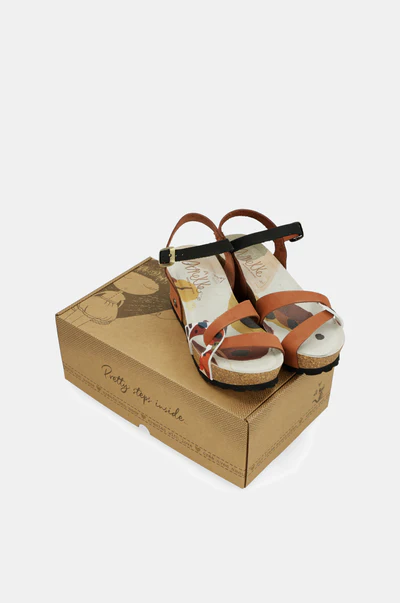 SANDALIAS CUÑA BIO TIRAS CUERO4 SANDALIAS CUÑA BIO TIRAS CUERO - Anekke