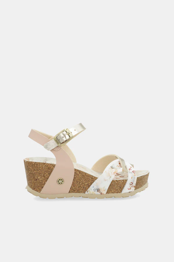 SANDALIAS DE CUÑA BIO TIRAS BLANCAS SANDALIAS DE CUÑA BIO TIRAS BLANCAS-Anekke