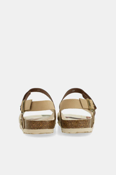 SANDALIAS ORO Y MARRÓN - Anekke