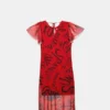VESTIDO MANGA CORTA ROJO1 VESTIDO MANGA CORTA ROJO - Anekke