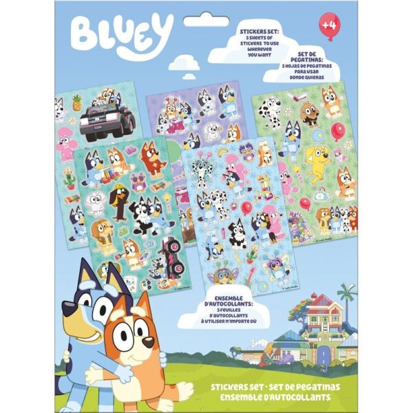 Set pegatinas Bluey Set pegatinas Bluey