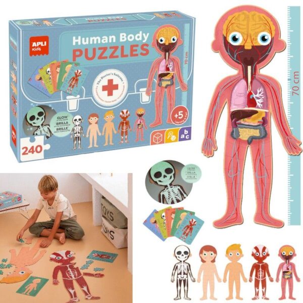 PUZZLE APLI 240 PZ CUERPO HUMANO