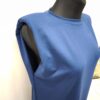 Vestido Elástico con Hombreras Doble Abertura Lateral