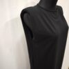 Vestido Elástico con Hombreras Doble Abertura Lateral
