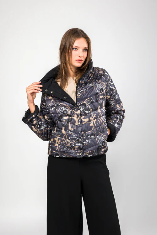 Chaqueta reversible gris - Anekke