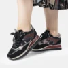 Deportivos plataforma negro estampado - Anekke