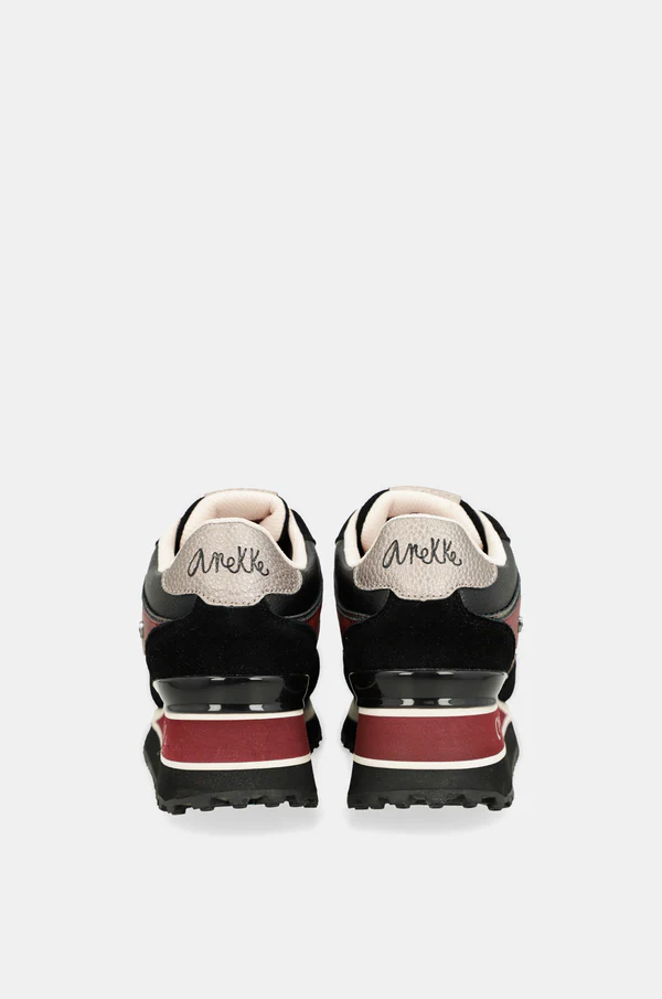 Deportivos plataforma negro estampado - Anekke