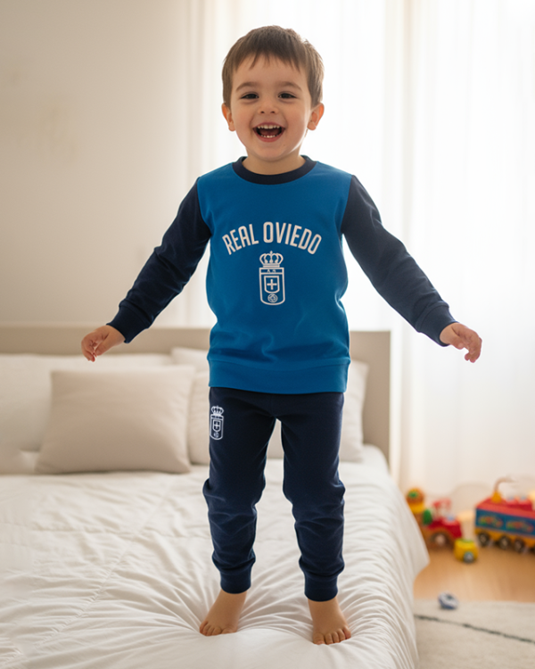 Pijama Niño Real Oviedo Marino