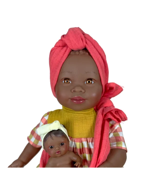 maria-con-bebe-vichy (2) MUÑECA MARÍA CON BEBÉ VICHY - Nines D´Onil