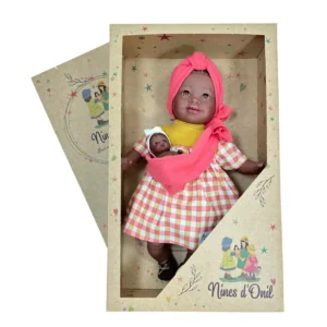 maria-con-bebe-vichy MUÑECA MARÍA CON BEBÉ VICHY - Nines D´Onil