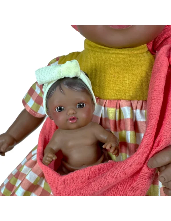 maria-con-bebe-vichy (4) MUÑECA MARÍA CON BEBÉ VICHY - Nines D´Onil