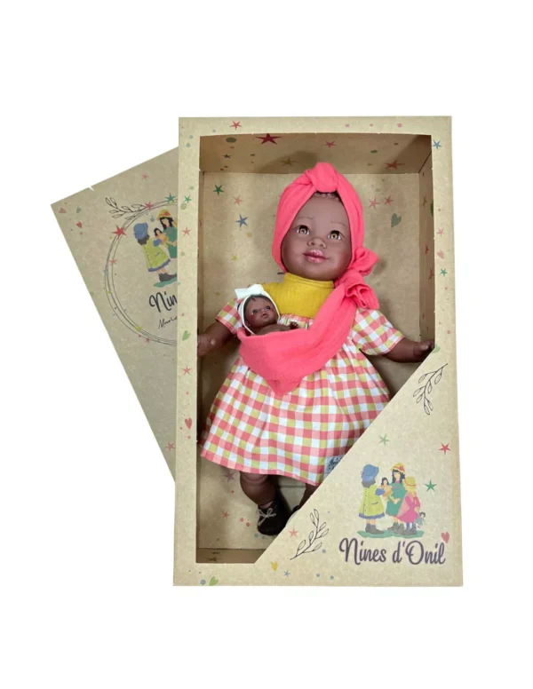 maria-con-bebe-vichy MUÑECA MARÍA CON BEBÉ VICHY - Nines D´Onil