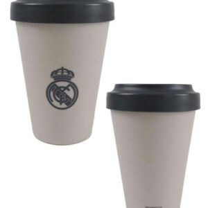 vaso-color-crema-real-madrid-para-llevar-cafe-a-oficina VASO TAPA 400ML REAL MADRID – BEIGE