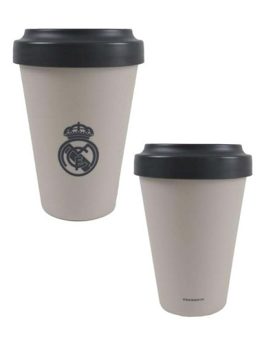 VASO TAPA 400ML REAL MADRID – BEIGE