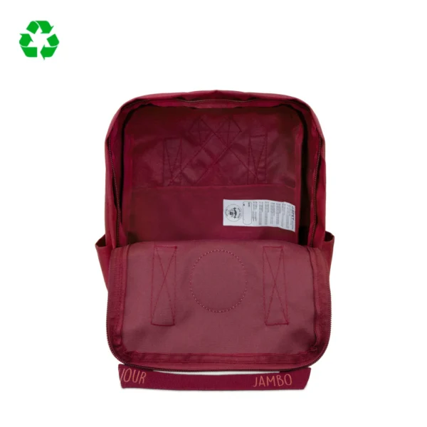 MOCHILASALUDOS-MINIROJA-INTERIOR Mochila Mini saludos del mundo Roja
