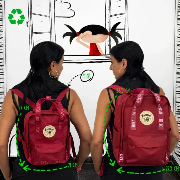 Mochila_saludos-Roja-Comparativa Mochila Mini saludos del mundo Roja