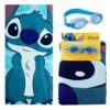 TOALLA SET GAFAS NATACIÓN STITCH